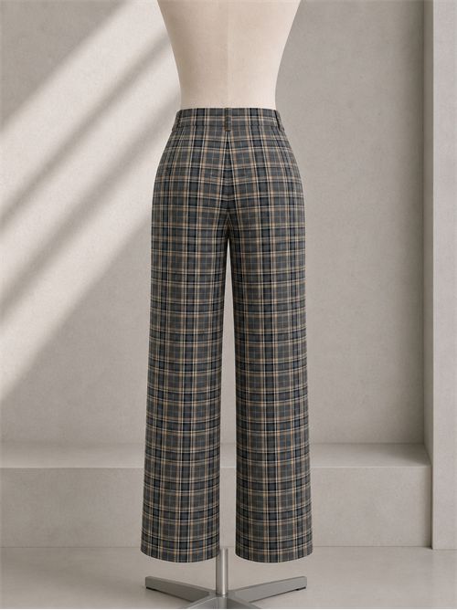 pantalone palazzo check MARELLA EMME | EMMAMATOVERDE SOTTOBOSCO